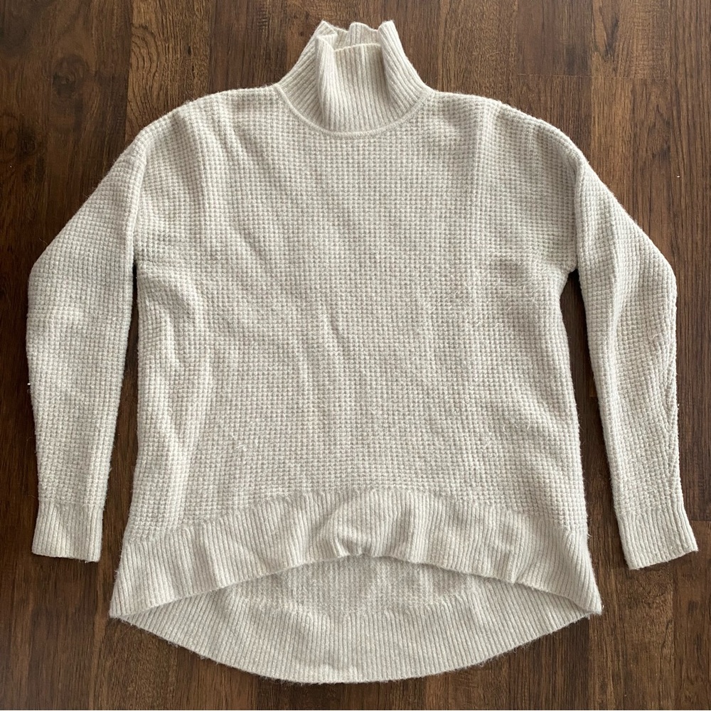 Madewell Cream Turtleneck Sweater